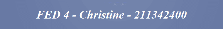 FED 4 - Christine - 211342400