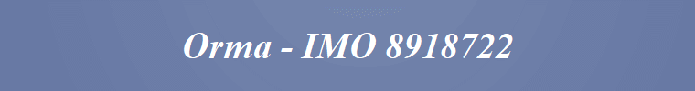 Orma - IMO 8918722
